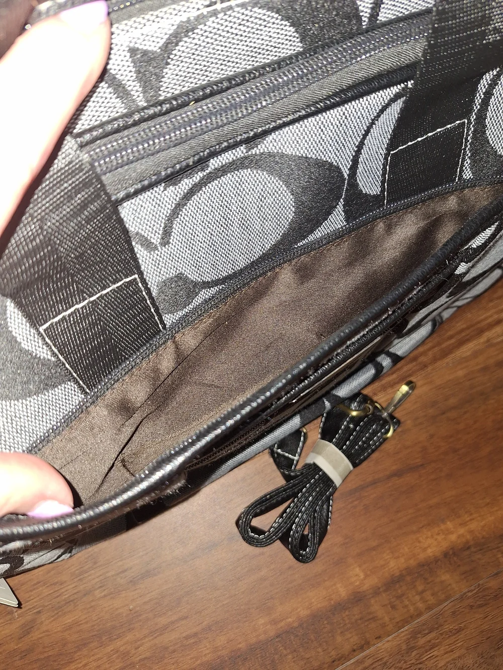 Coach Signature Small Briefcase in Gray/Black